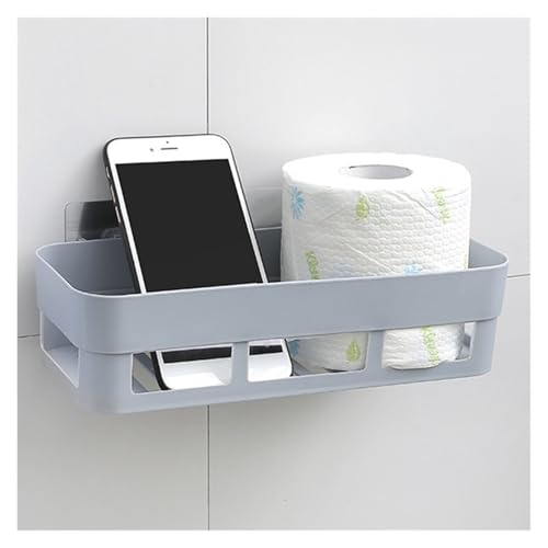Adhesive Corner Shelf Waterproof Wall Mounted, No Drill Bathroom Kitchen Storage Rack Organizer(A)