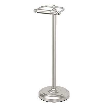 Gatco 1436SN Pedestal Toilet Paper Holder, Satin Nickel - color: Satin Nickel