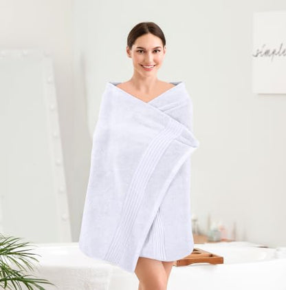 Utopia Towels Luxurious Bath Towels Set, 27x54 in, 4 Pack, Soft, White | Soft Luxurious Ring Spun Cotton Bath Towels - Lightweight, Highly Absorbent, Quick-Drying, Ideal for Daily Use - color: White