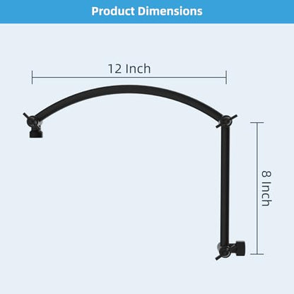 Hibbent All Metal 20'' Shower Head Extension Arm, Matte Black | Solid Brass Adjustable Shower Arm with Lock Joint, Flexible Height & Angle, Universal Connection Shower Head Extender - color: Matte Black, size: 20 Inch