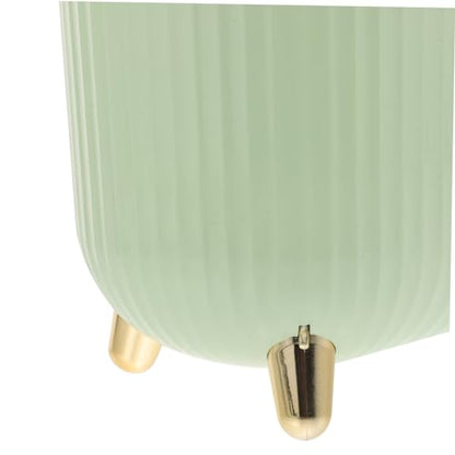 Alipis Sleek Slim Trash Can with Lid for Bathroom Bedroom and Kitchen Stylish Narrow Waste Basket for Spaces Odor-Blocking Design Easy to Clean for Home Decor