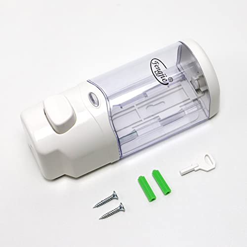 Soap Dispenser Wall Mount, 300ml/10oz Hand Liquid Shampoo Shower Gel Dispenser Manual Household Shampoo Conditioner Body Wash Dispenser for Bathroom Kitchen Office