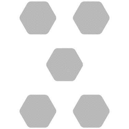 Kahuna Grip Bathtub Bath and Shower 5¼" Hexagon Non-Slip Traction Treads (Clear) - color: Clear