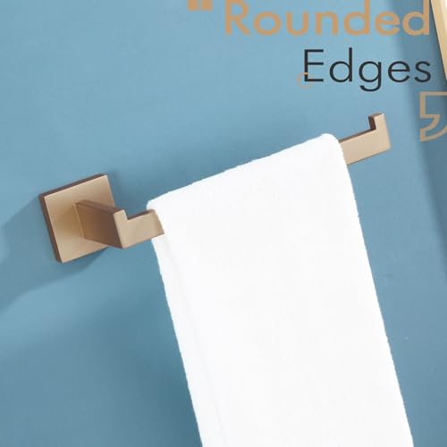 KOKOSIRI Towel Bar for Bathroom Wall Mount 9'' Hand Towel Holder T-304 Stainless Steel Bath Kitchen Accessories, Champagne Bronze B3003CPG - color: Champagne Bronze