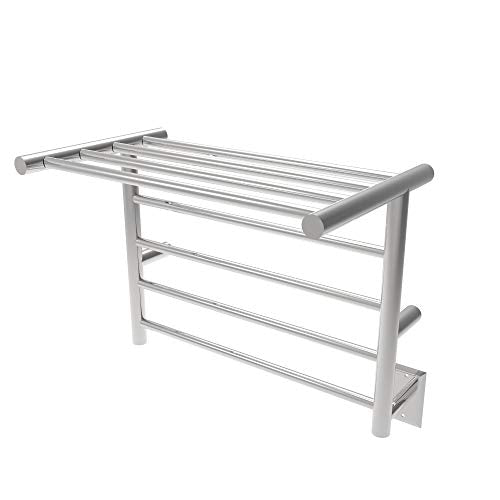 Amba RSH-P Radiant Shelf Hardwired Plug-in Combo 8 Bar Towel Warmer in Polished - color: Polished