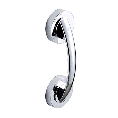 Suction Grab Bar, Portable Suction Handle Bar Suction Grip Bar for Window Door Drawer Cabinet Mini Fridge Grab Puller (Silver) - color: Silver