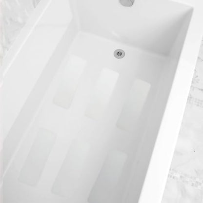 Venupple Anti-Slip Shower Stickers, Non-Slip Bath Strips (6, Transparent) | Clear Shower Stips Bathtub Stickers with Scraper for Bathroom, Bathtub, Showers, Pools, Stairs