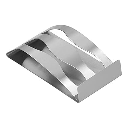 Stainless Steel Toothbrush Holder with 3-Hole Design – Punch- SelfAdhesive Wall Mount for Bathroom, Tile, Glass & Mirror – - Wash Cup & (Double Hole Toothbrush Holder) - size: Double hole toothbrush holder