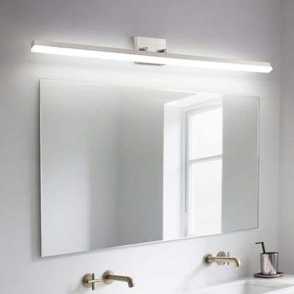 36 inch LED Modern Bathroom Vanity Lighting Fixtures Over Mirror, Brushed Nickel Adjustable Makeup Vanity Light Bar Dimmable 36W 5000K Cool White - color: Nickel-36 Inch 5000k