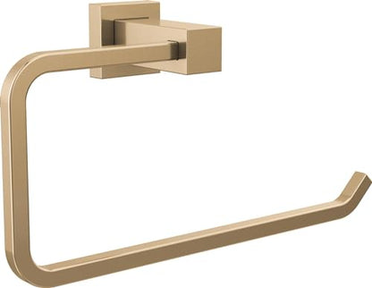 Delta Faucet Velum Towel Ring, Gold Bathroom Wall Mounted Ring, Hand Towel Ring, Towel Holder, Champagne Bronze IAO20846-CZ - color: Champagne Bronze