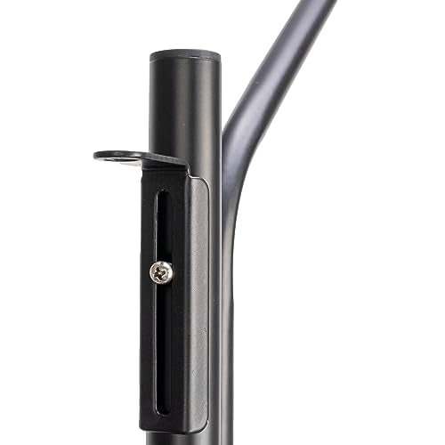 Household Essentials Hinge-It Clutterbuster Steel Valet Family Towel Bar, Black - color: Black