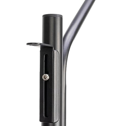 Household Essentials Hinge-It Clutterbuster Steel Valet Family Towel Bar, Black - color: Black