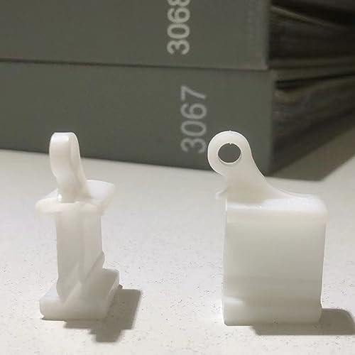 End Covers For Curtain Track Accessories | Plastic PVC, ABS White CeilingRail End Cap For Window Door Curtain, Shower Room Divider, RV - size: End covers