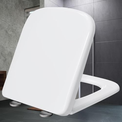 Quick Release Toilet Seat - Standard Loo WC Seat for Easy Cleaning and Installation - size: 36*44cm