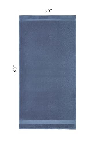 Ozdilek 6-Piece Bath Towel Set, 2 Bath, 2 Hand, 2 Wash, 100% Cotton Turkish Towels, 2 Bath Towels (30x60/550 GSM), 2 Hand Towels (16x30/575 GSM), 2 Washcloths (13x13/600 GSM) (Ocean Blue) - color: Ocean Blue