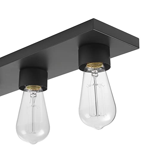 Globe Electric 5-Light Vanity Light, Matte Black, Modern Glam, Bathroom Fixture, Horizontal Vertical Mount, 52088