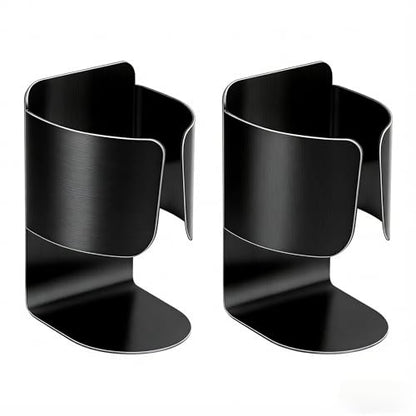 Electric Toothbrush Holder Wall Mount, Black, 2 Pack | 304 Stainless Steel, No Drill Adhesive, Bathroom Organizer, Waterproof Rack for Shower - color: Black