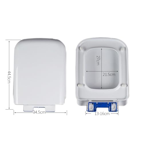 Toilet seat, With Quick Release Easy to Clean Standard Size Simple Top Fixing Loo Seat Cover for Bathroom