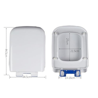 Toilet seat, With Quick Release Easy to Clean Standard Size Simple Top Fixing Loo Seat Cover for Bathroom