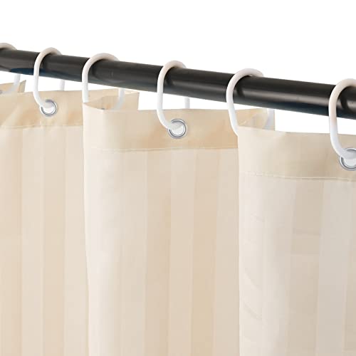Small Mini Shower Curtain or Liner Fabric 31x71 Inch,Washable IPx4 Waterproof Hotel Quality,Shower Curtains with Hooks and Grommets,Stall Shower Liner/Beige … - color: Beige, size: 31"W x 71"L (Pack of 1)