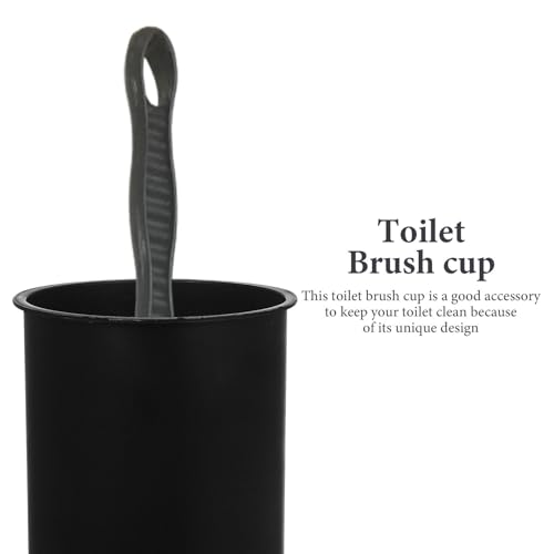 Toilet Brush Cup Holder Sturdy Plastic Bathroom Brush Container for Cleaning Essential Toilet Cleaning Tool Stylish Organized Design for Restrooms