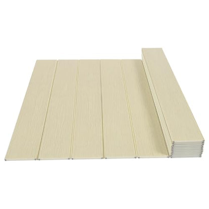 63x31.5in Bathtub Tray, Foldable Bathtub Cover Bath Insulation Cover, PVC Dustproof Shutter Bath Lid Cover Fit Most Tubs, Can Hold Wine Glass, Books, Tablets, Cellphones,Wood Grain - color: Wood Grain, size: 63x31.5in