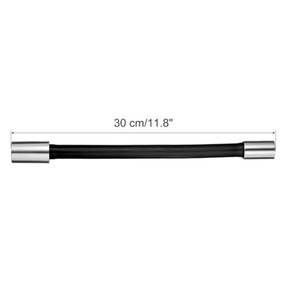 uxcell 2pcs Foaming Extension Tube, Faucet Lengthen Extender, Sink Drain Extension Tube, Bathroom Faucet Extender, Extension Flexible Water Hose Adapter Black (30cm) - color: Black, size: 30cm