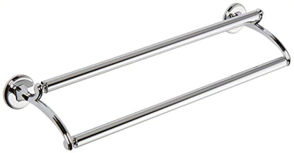 Ginger Double Towel Bar (32-inch) Solid Brass Towels Racks for Bathroom, Polished Chrome - color: Polished Chrome, size: 32" Double Towel Bar