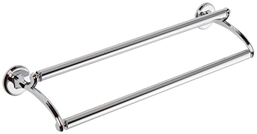 Ginger Double Towel Bar (32-inch) Solid Brass Towels Racks for Bathroom, Polished Chrome - color: Polished Chrome, size: 32" Double Towel Bar