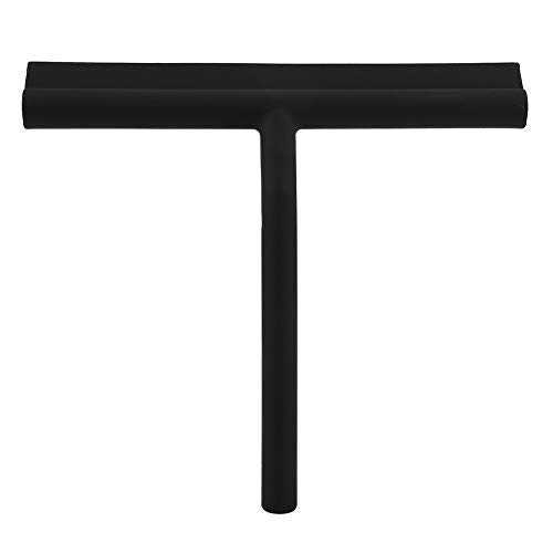 Squeegee for Glass Doors, Rubber Squeegee Head and Stainless Steel Holder for Glass Doors, Bathroom, Shower Doors, Mirrors, Tiles, and Car Windows