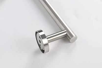 TocTen Bath Towel Bar - Thicken SUS304 Stainless Steel Bathroom Towel Holder, Towel Rod for Bathroom Heavy Duty Wall Mounted Towel Rack Hanger (16IN, Brushed Nickel) - color: Brushed Nickel, size: 16IN