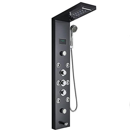 LED waterfall shower panel tower system body Jets column bathtub nozzle