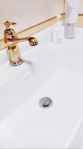 4 Pcs Rubber Sink Hole Cover, Oval Overflow Cover for Kitchen & Bathroom Basins, Reusable
