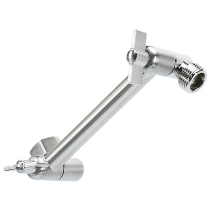 NearMoon Adjustable Shower Arm Universal Connection, Extension Arm, Adjust Angle to Upgrade Shower Experience, Easy to Install, Anti-leak (5 Inch, Brushed Nickel) - color: Brushed Nickel, style: 5 Inch Adjustale