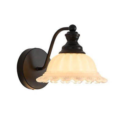 XIEDUN Vanity Light Black Wall Sconces Modern Bathroom Sconces - color: Black and White, size: 1 Light