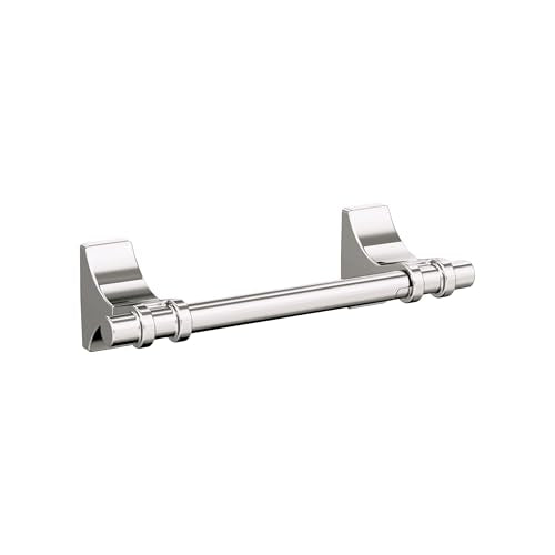 Amerock Davenport 8-13/16 inch (224 mm) Length Polished Nickel Pivoting Double Post Tissue Holder, BH36051PN - color: Polished Nickel, size: Toilet Paper Holder