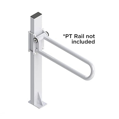 HEALTHCRAFT P.T. Rail Floor Mast, Floor-Mounted Support - White | Freestanding floor mast