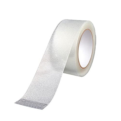 SANKEMU Anti Slip Transparent Anti Slip Tape, 2 inch by 16.5 feet, Non-Slip Traction Grip Tape to Tubs, Boats, Stairs, Clear, Soft, Comfortable for Bare feet - size: 2 Inch x 16.5 Feet Clear