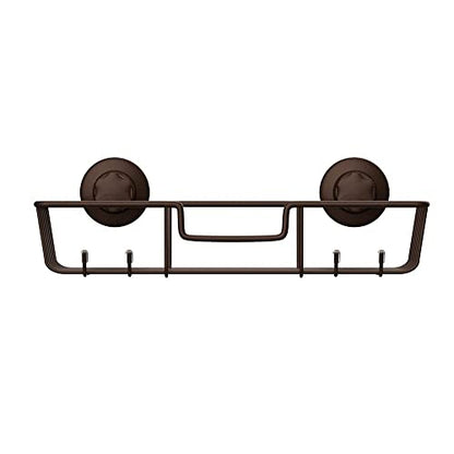 SANNO Suction Cup Shower Caddy Bathroom Caddies Storage Combo Organizer, No Damage Suction Cup,Rustproof Wire Basket for Kitchen & Bathroom, Bronze,pack of 2 - color: bronze-2pack