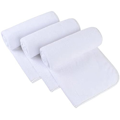 Microfiber Hand Towels for Bathroom, White, 16Inch x 30Inch, 3Pack | Ultra Soft, Makeup Remover Cloth, Face Cleansing Towel - color: Whitex3