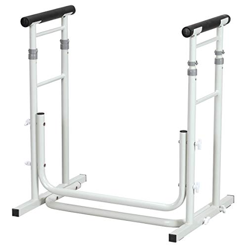 Fox Valley Traders Freestanding Toilet Safety Support with Adjustable Arms