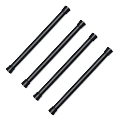 Bettli Spring Loaded Curtain Tension Rod Bit Holder Extensions 12-20 inches (Black 4) - color: Black 4