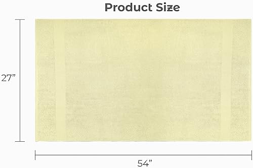 Luxury Bath Towels Set of 4 (27” x 54”) | Towels for Bathroom | Super Soft | Highly Absorbent Towels for Home, Spa, Gym (Cream) - color: Cream