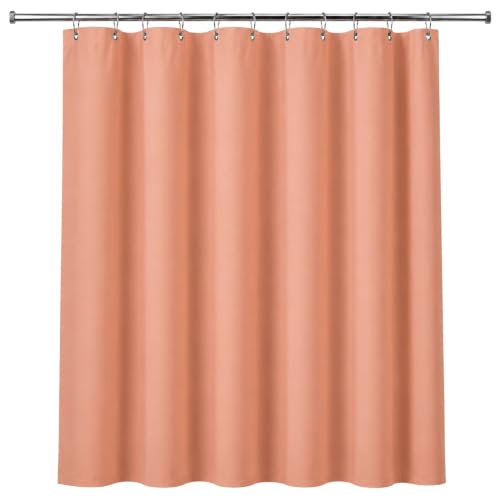 Dependable Industries inc. Essentials Premium 6 Guage PEVA Shower Curtain Liner - PVC Free Magnetized Bottom Odorless with Rustproof Grommets (Peach) - color: Peach