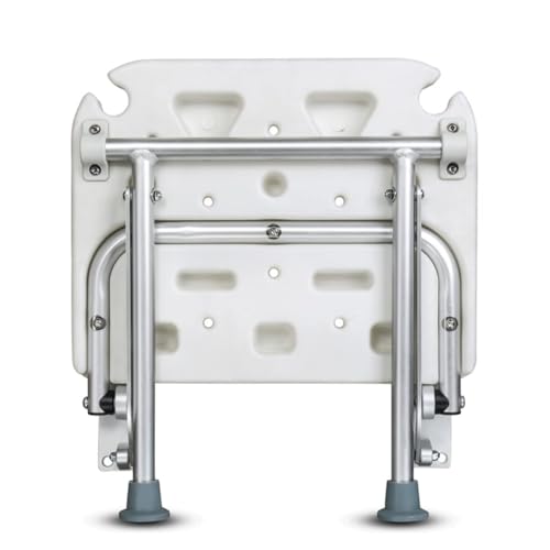 Folding Shower Seat,Wall Mounted Shower Seat for Kids,Seniors, Disabled - Foldable,White Composite, 15.7X 12.6,for Bathroom,Shoe Area,Hallway.Supports 400 lbs - Tub's Can Folding C (Grey) | Space-savingbenchforseniors & disabled,400lbsanti-sliprustproof s