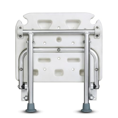 Folding Shower Seat,Wall Mounted Shower Seat for Kids,Seniors, Disabled - Foldable,White Composite, 15.7X 12.6,for Bathroom,Shoe Area,Hallway.Supports 400 lbs - Tub's Can Folding C (Grey) | Space-savingbenchforseniors & disabled,400lbsanti-sliprustproof s