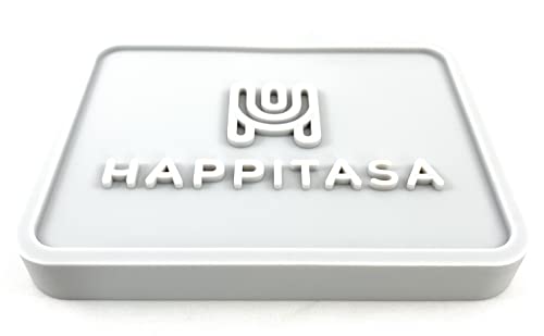 Silicone Soap Dish Tray and Sponge Holder with Drain Chute, Rectangular, Kitchen and Bathroom Sink Organizer (Light Grey, 5.2"x4" (Set of 2), 7.2 Ounces) - color: Light Grey, size: (SM) 5.2"x4" (2pcs)