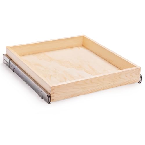 29”W x 21”D x 3”H Soft Close Slide Out Wood Drawer Organizer for Kitchen, (Cabinet Opening>29.5 inches for Bottom Assembly, Width= 29 inches for Side Assembly) - size: 29”W x 21”D