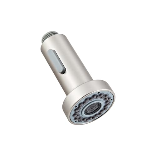 Kitchen Faucet Head Replacement, Pull Down Spray Head with 2 Spray Modes, High Pressure Faucet Sprayer, Universal Sink Spray Head for Kitchen Faucet Replacement, Brushed Nickel Finish - color: Pull-Down Spray Head - Brushed Nickel