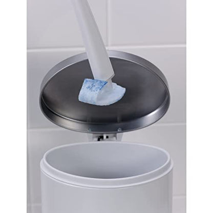 Scotch-Brite Disposable Toilet Scrubber Starter Kit, 5 Pack | Disposable Refills with Built-In Bleach Alternative, Includes 1 Handle, Storage Caddy and 5 Refills